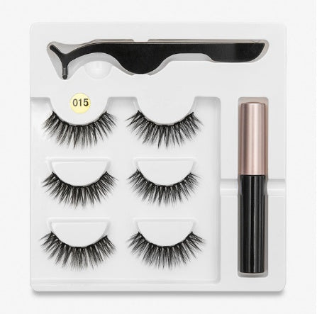 🧲👁️ Magnetic False Eyelashes – Fashion Cotton Stem 1 Pair Set