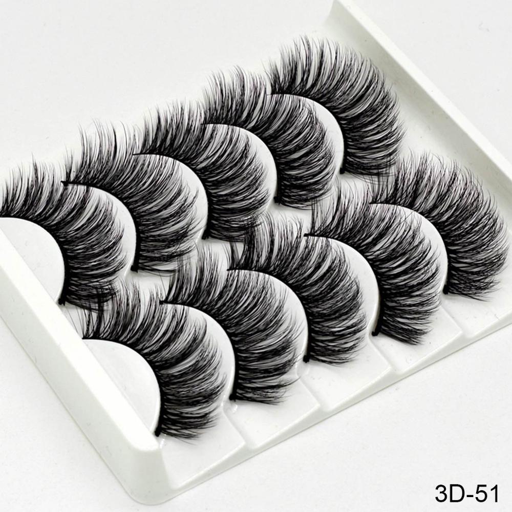 👁️✨ Handmade Chemical Fiber False Eyelashes – Thick 3D Volume Lash Set (Mixed Styles)