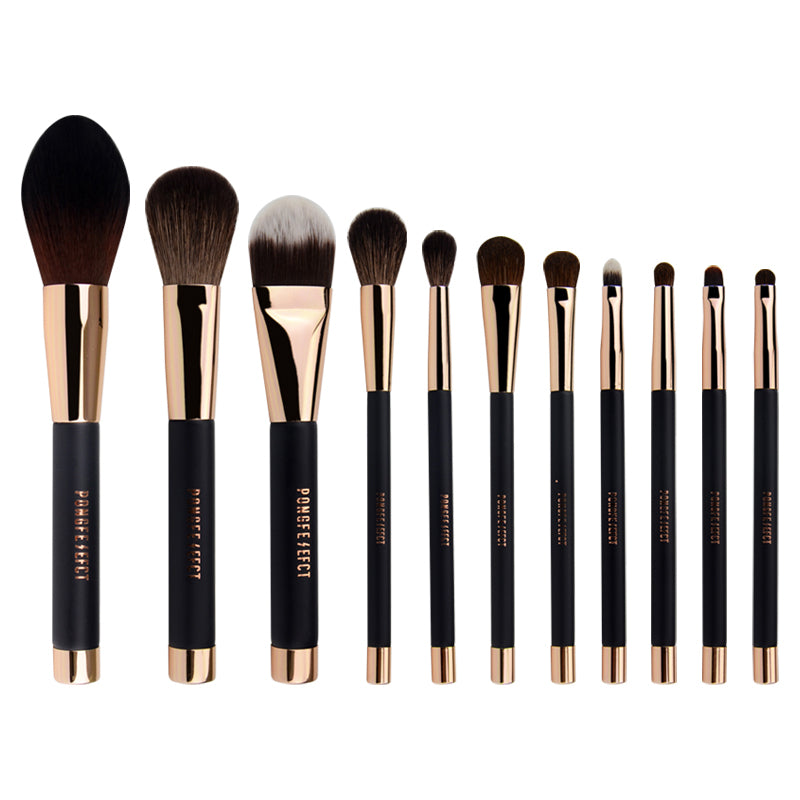 ✨ Fashion Magnet Makeup Brush Set — Real Hair Luxury Beauty Tools 💄🖤✨