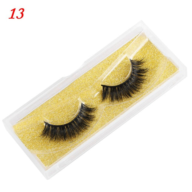 👁️✨ 25MM Mink Eyelashes – Wispy Fluffy Dramatic Fake Lashes