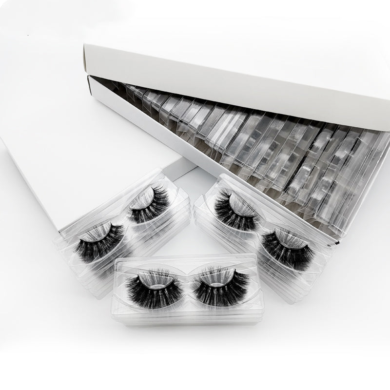 👁️✨ European & American Fluffy Mink False Eyelashes – Natural Glam Makeup Lashes
