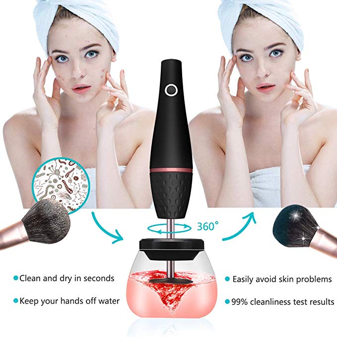 ✨ Electric Makeup Brush Cleaner — Rechargeable Beauty Tool 💄🧼⚡