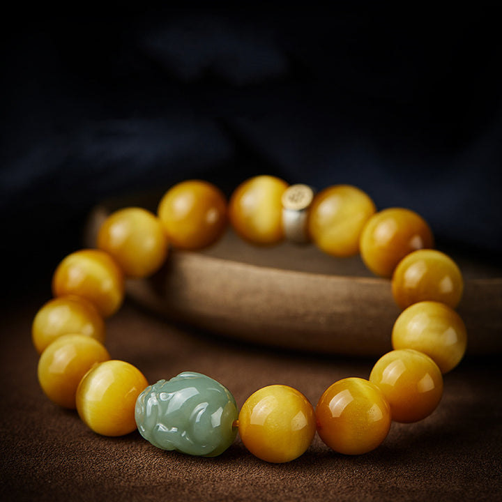 Hetian Jade Pixiu Zodiac Bracelet – Protective and Stylish