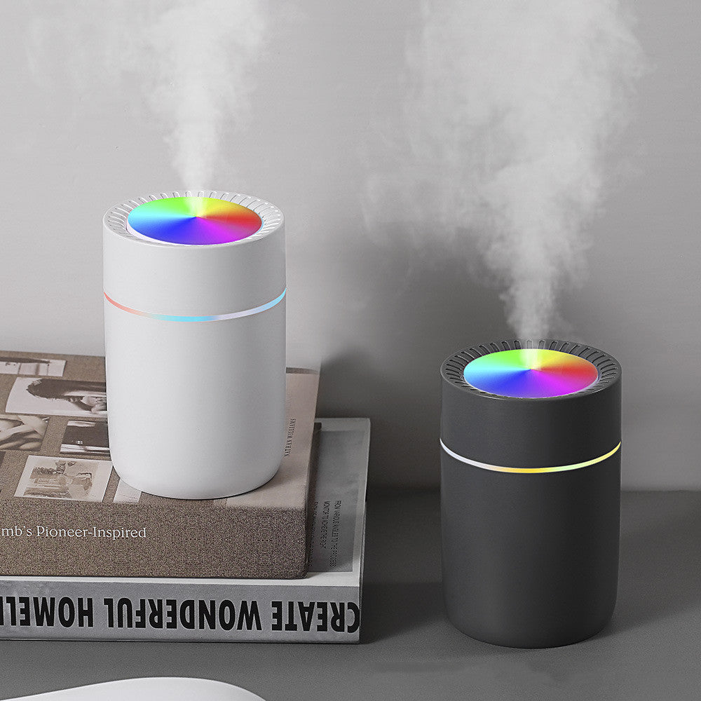 ☕💧 Colorful Cup Humidifier | Heavy Fog Mini USB Ambience Light Diffuser ✨