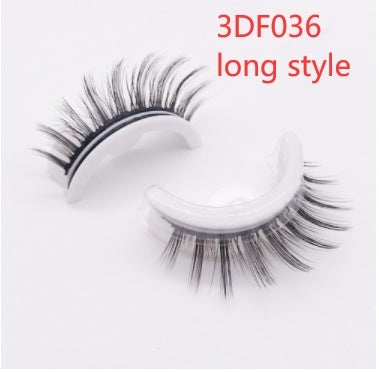 👁️✨ Reusable 3D Mink Lashes – Self-Adhesive Natural False Eyelashes (Glue-Free Silk Style)