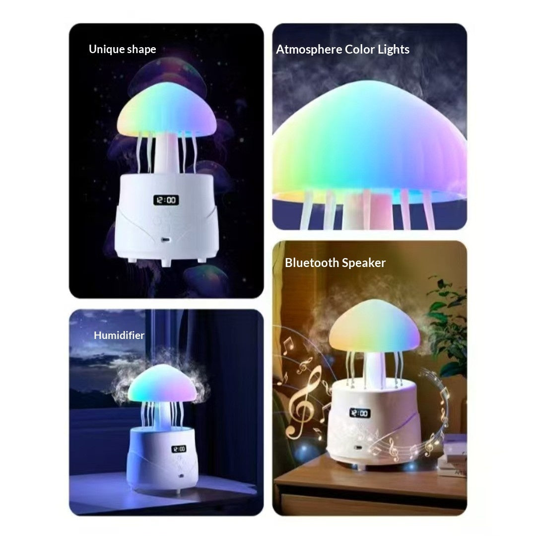 🪼💧 Jellyfish Humidifier | Bluetooth White Noise Speaker + RGB Ambient Light ✨