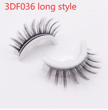 👁️✨ Reusable 3D Mink Lashes – Self-Adhesive Natural False Eyelashes (Glue-Free Silk Style)