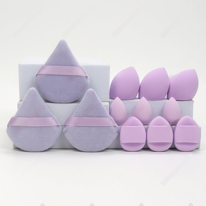 🥚💄 12-Piece Makeup Sponge Puff Set – Soft Beauty Blender Kit (Wet & Dry Use)