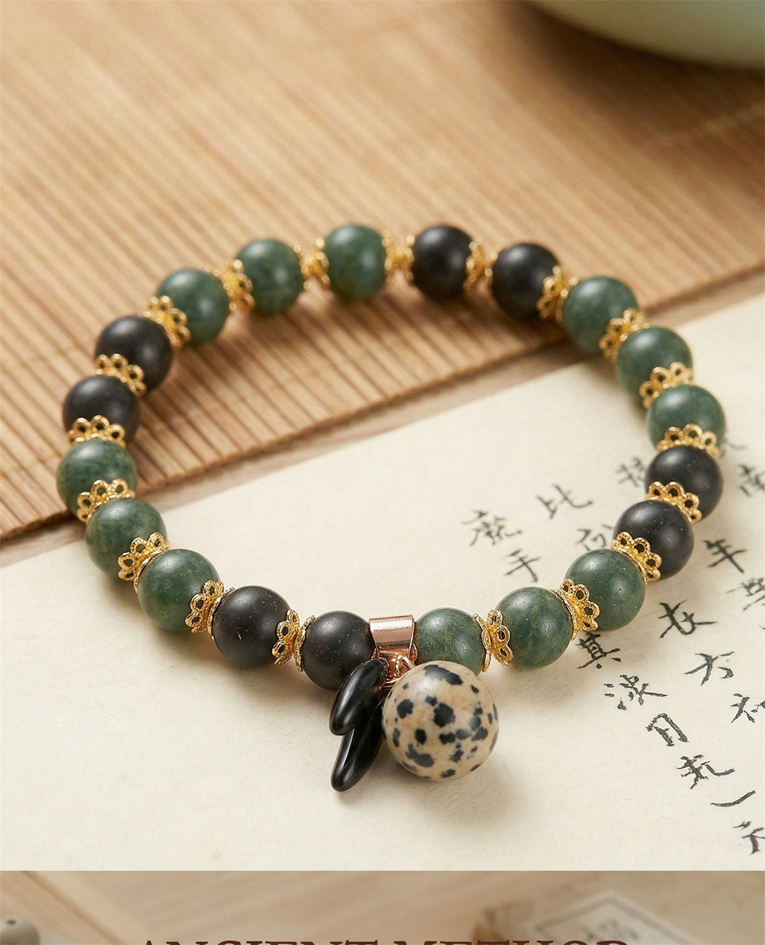 Chinese Herbal Bead Bracelet – Lightweight Wellness Jewelry