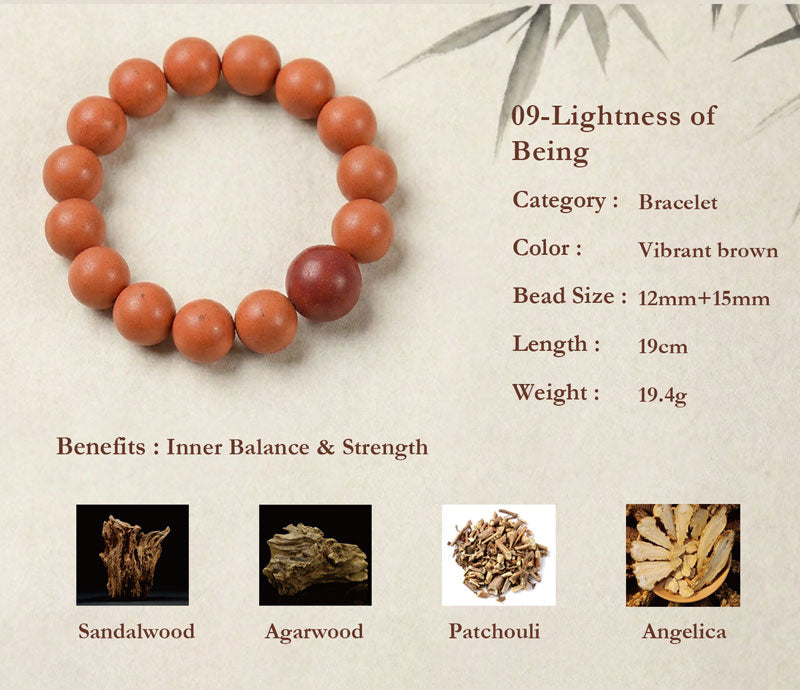 Chinese Herbal Bead Bracelet – Lightweight Wellness Jewelry