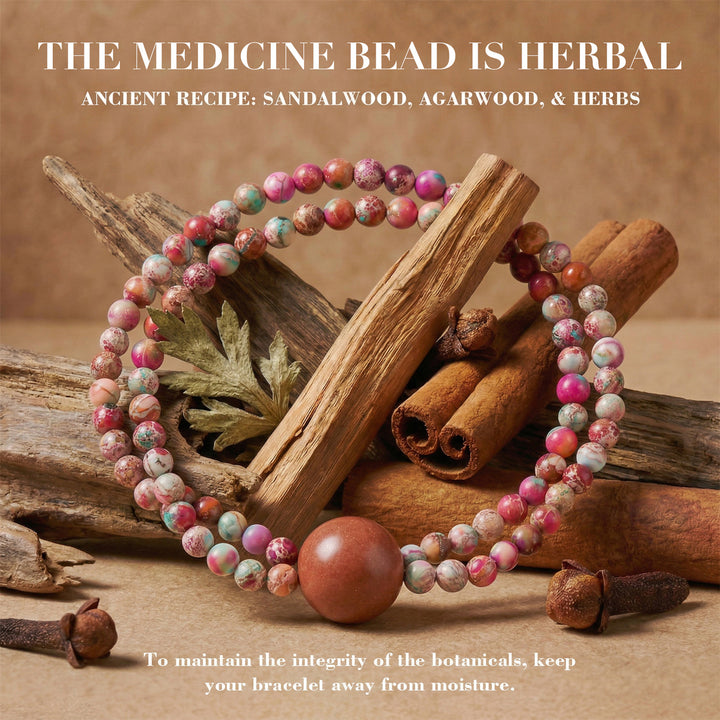 Chinese Herbal Bead Bracelet – Lightweight Wellness Jewelry