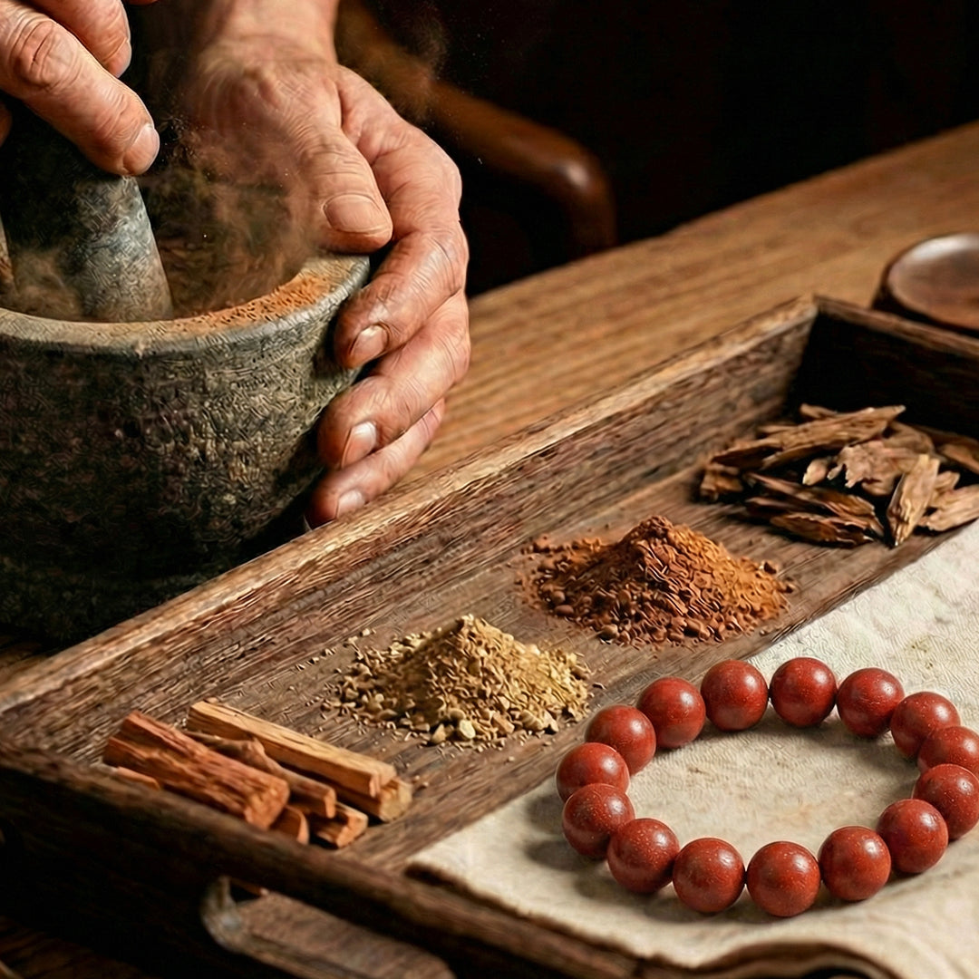 Chinese Herbal Bead Bracelet – Lightweight Traditional Wellness Jewelry