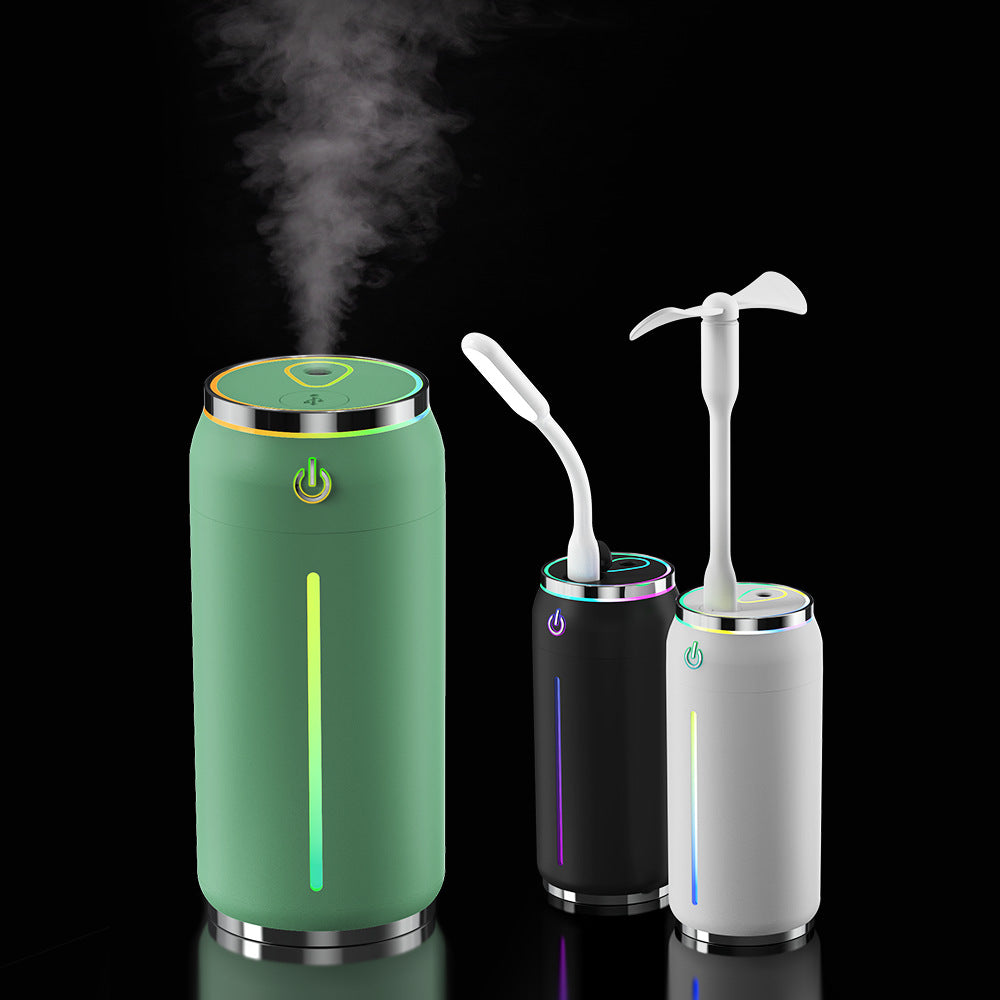 🥤💧 Mini Coke Can Humidifier | USB Car Aromatherapy Silent Mist Diffuser ✨