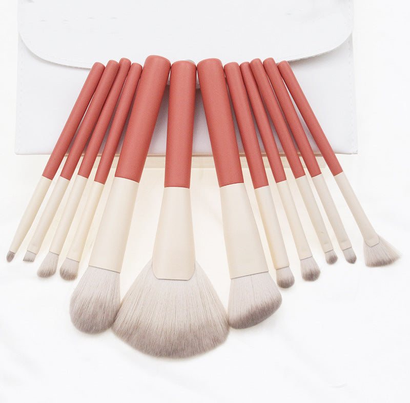 ✨ 12-Piece Powder & Blusher Makeup Brush Set — Complete Beauty Tools Kit 💄