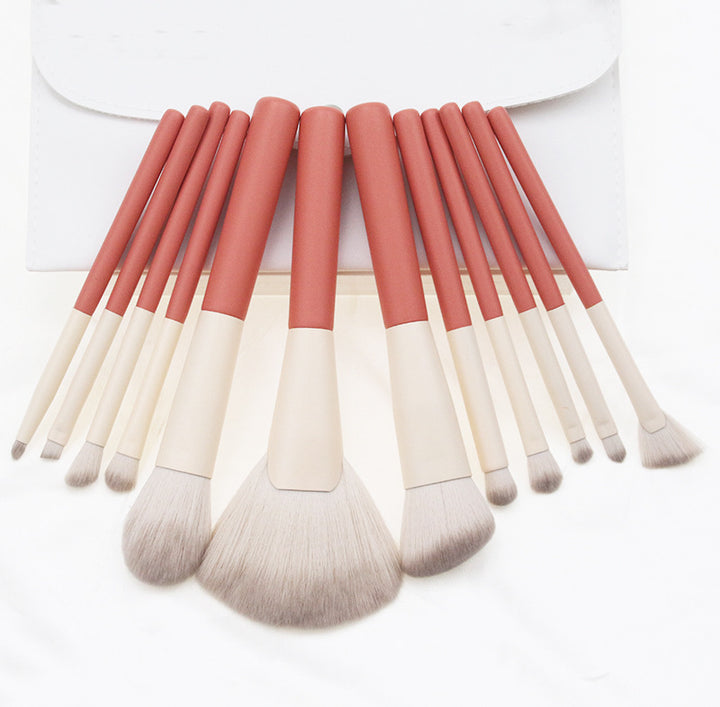 ✨ 12-Piece Powder & Blusher Makeup Brush Set — Complete Beauty Tools Kit 💄