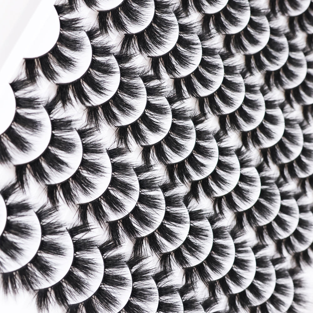 👁️✨ 3D False Eyelashes – Multi-Layered, Realistic, Soft & Comfortable Lashes