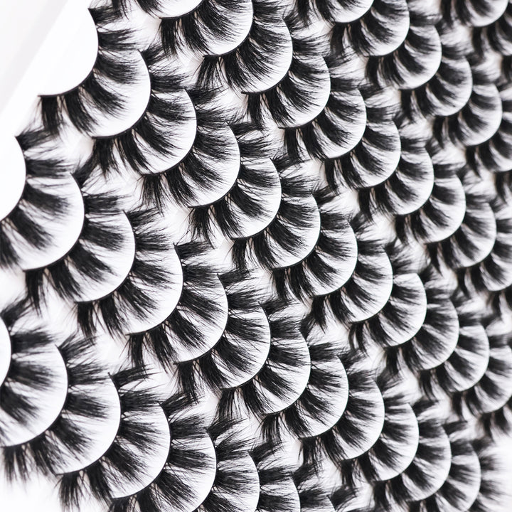 👁️✨ 3D False Eyelashes – Multi-Layered, Realistic, Soft & Comfortable Lashes