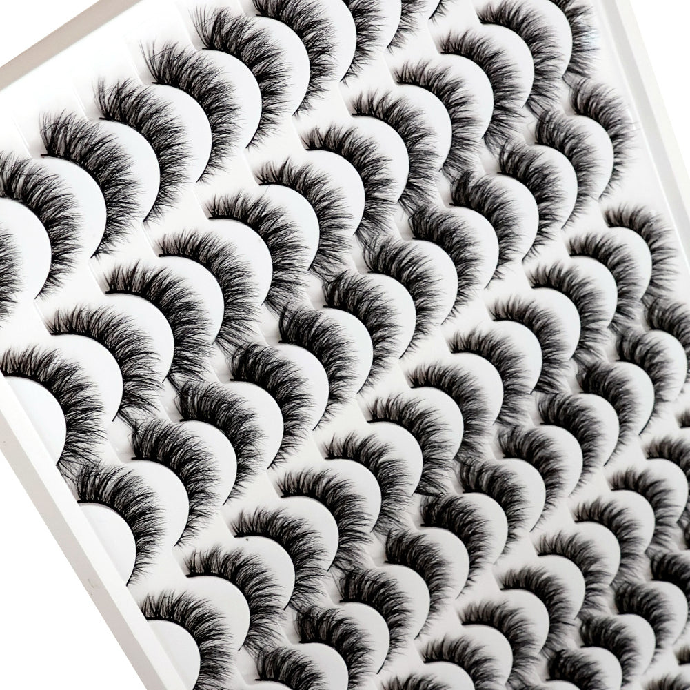 👁️✨ 3D False Eyelashes – Multi-Layered, Realistic, Soft & Comfortable Lashes