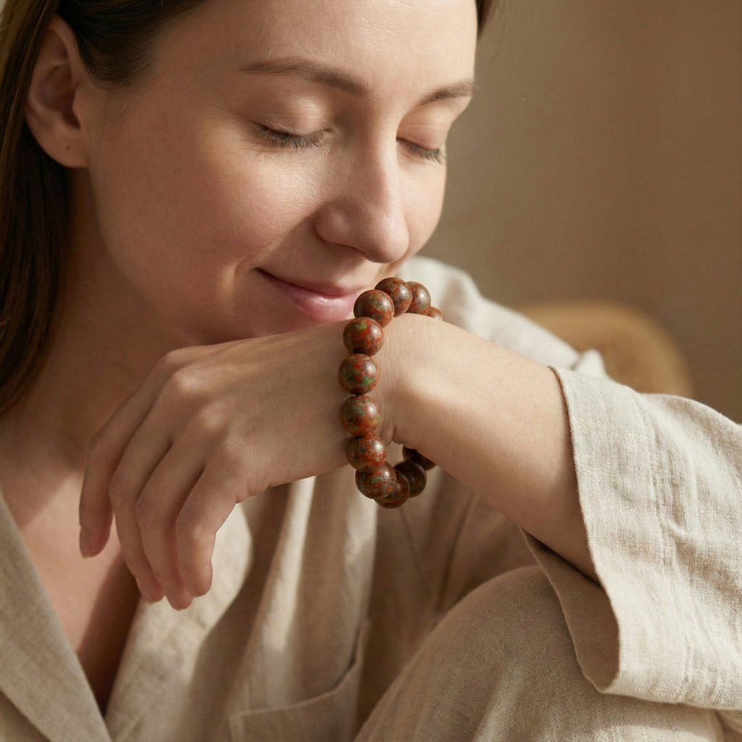 Traditional Chinese Medicine Bead Bracelet – Lightweight Cultural Wellness Jewelry