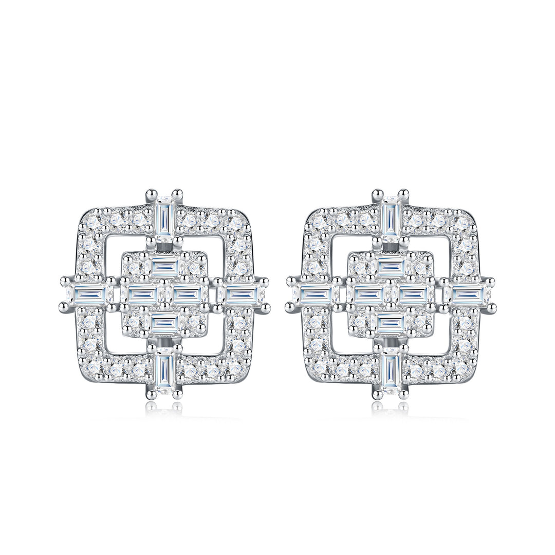 Luxury Minimalist Unisex Moissanite Stud Earrings