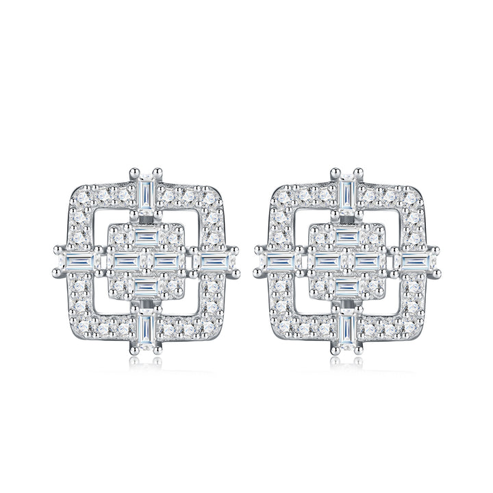 Luxury Minimalist Unisex Moissanite Stud Earrings