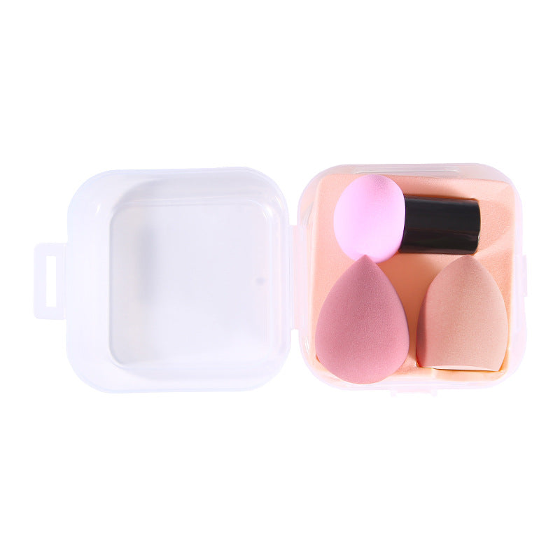🥚💄 Fashionable Mushroom Head Beauty Egg Cushion Puff Set – Multi-Shape Makeup Sponge Kit (Wet & Dry)