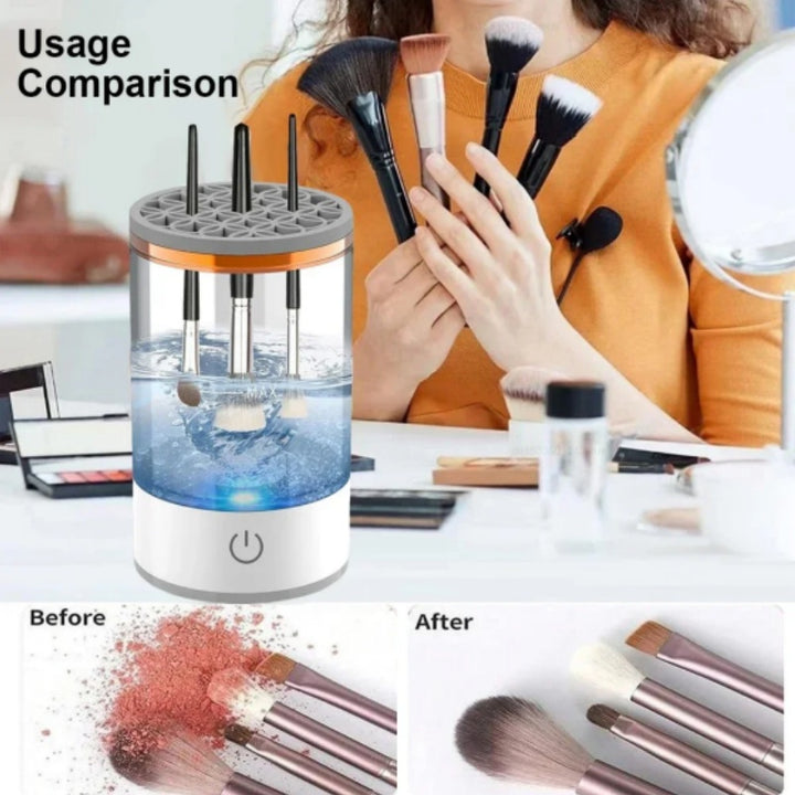 ✨ Automatic Rotating Makeup Brush Cleaner — USB Electric Washing Machine 💄🧼⚡