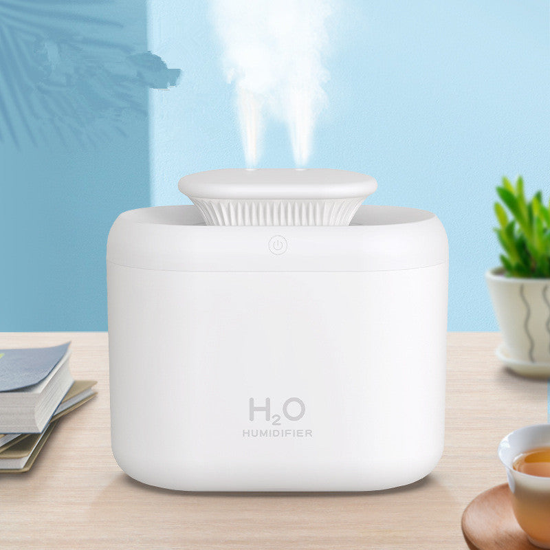 💧🌫️ Large-Capacity Dual-Jet Humidifier | Atomized Air Purifier for Home Use