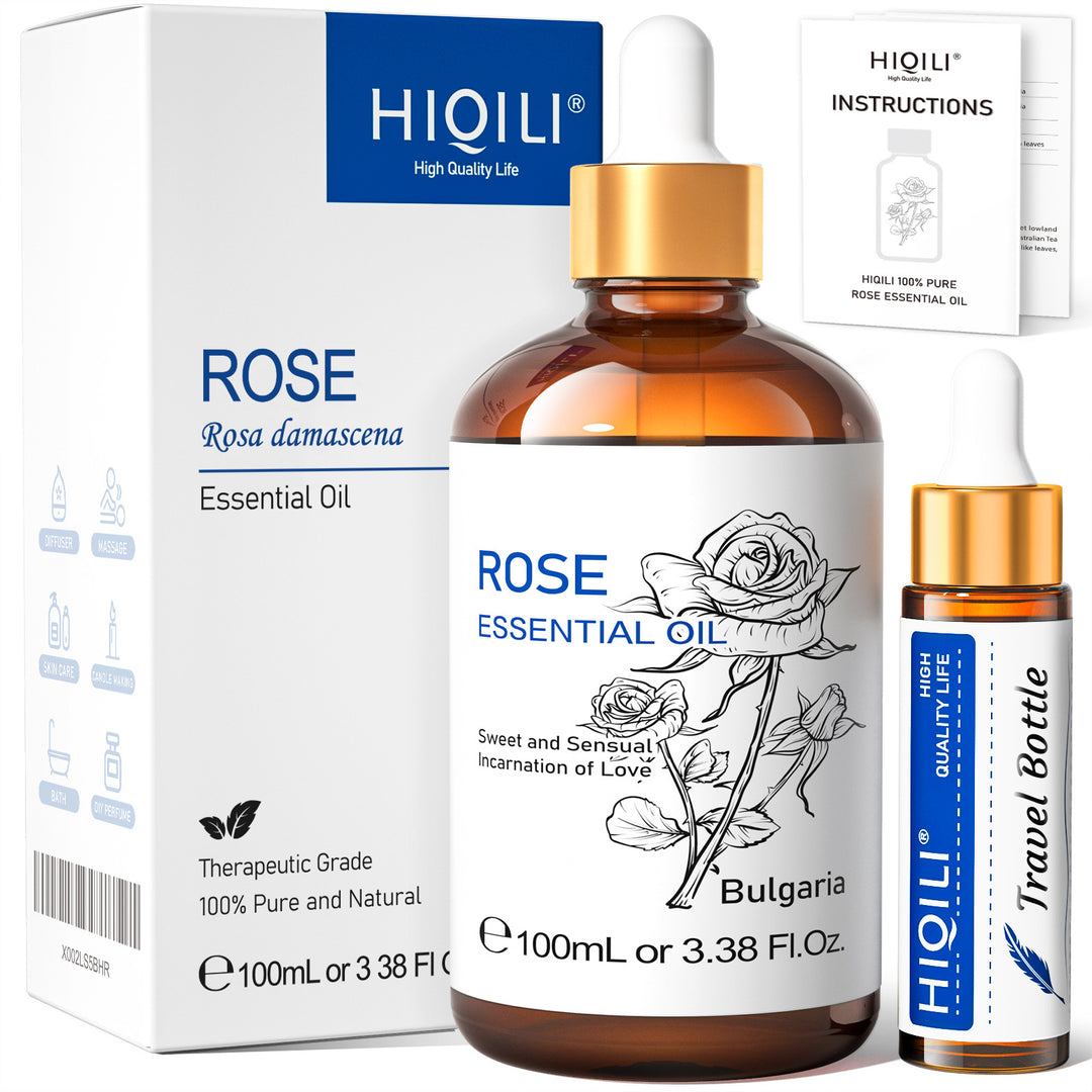 ✨ Rose Plant Extract Essential Oil — Beauty & Skin Care Massage Oil (100ml) 🌹💧