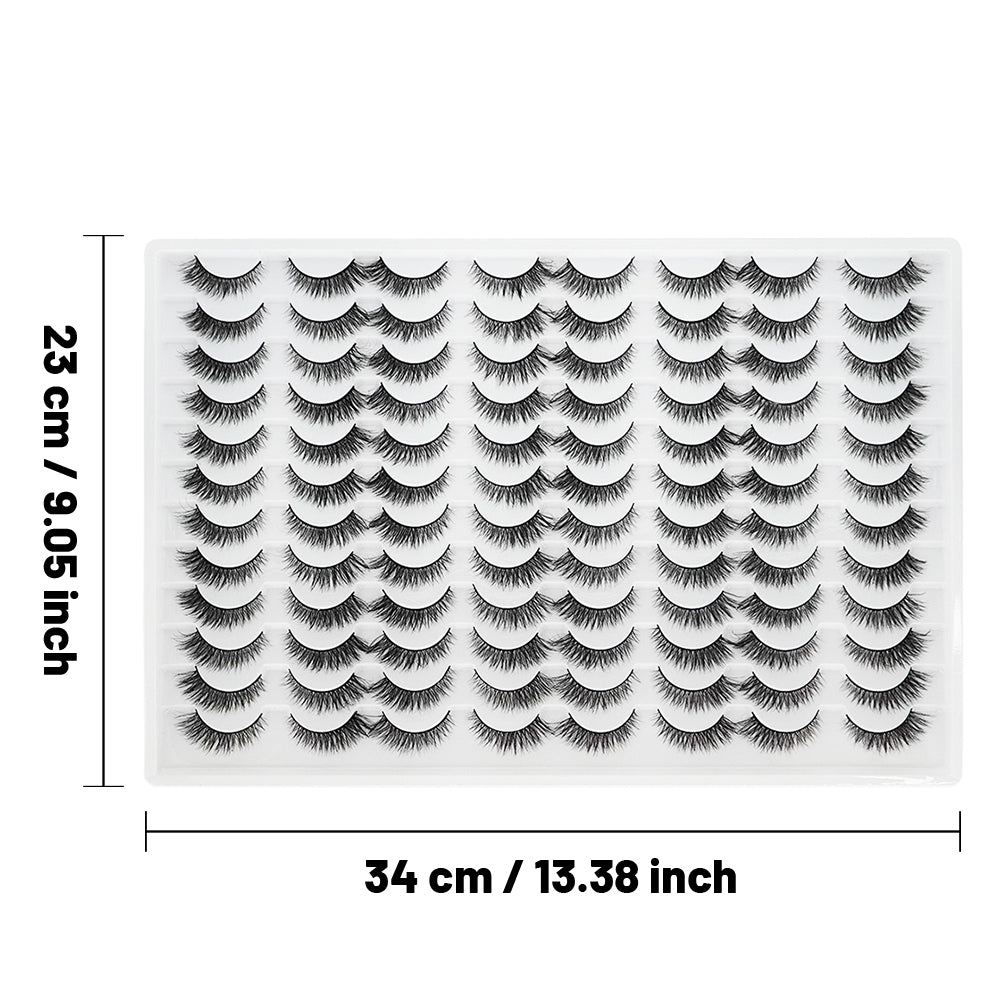 👁️✨ 3D False Eyelashes – Multi-Layered, Realistic, Soft & Comfortable Lashes