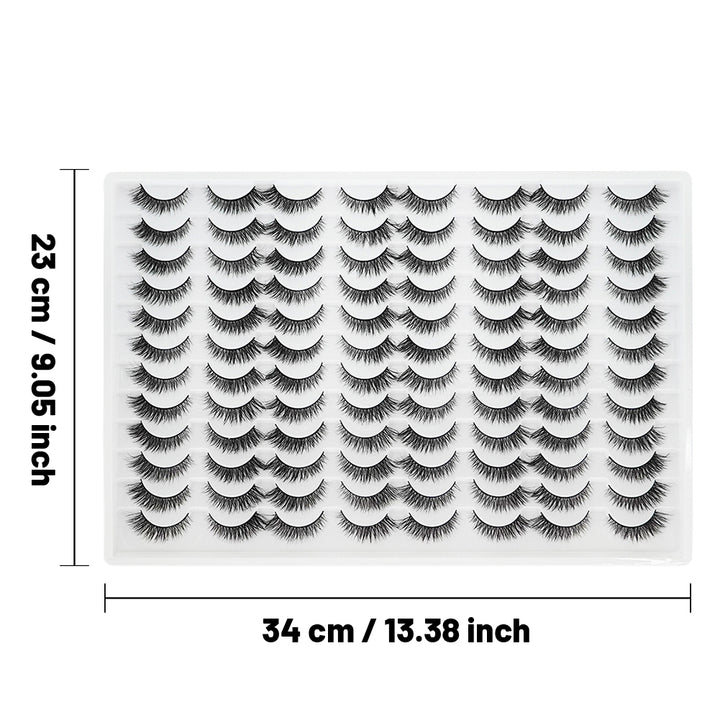 👁️✨ 3D False Eyelashes – Multi-Layered, Realistic, Soft & Comfortable Lashes