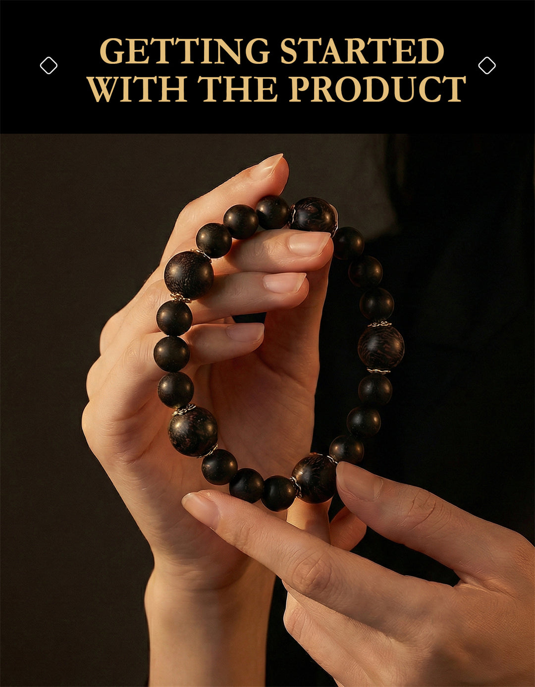 Chinese Herbal Bead Bracelet – Lightweight Traditional Wellness Jewelry