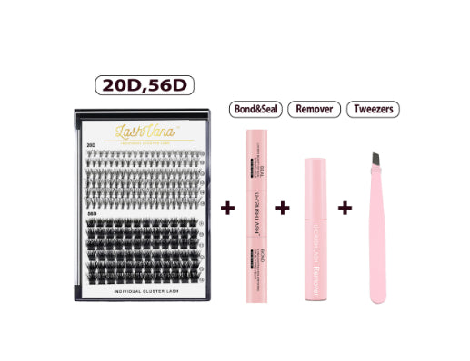 👁️✨ Set of Thick Curly False Eyelashes – Complete Lash Makeup Kit