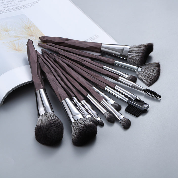 ✨ Foundation, Nose Shadow & Blush Makeup Brush Set — Full Beauty Kit 💄