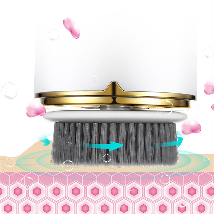 💖🌀 Electric Washing Brush | Interchangeable Head Cleansing & Makeup Removal Instrument