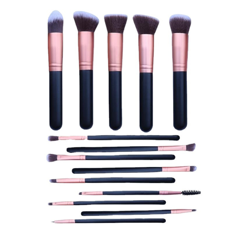 ✨ FIBER Hair Gradient 16-Piece Makeup Brush Set — Beauty Tools Kit 💄