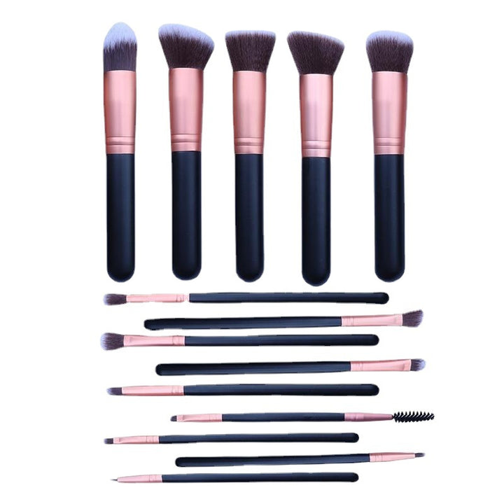 ✨ FIBER Hair Gradient 16-Piece Makeup Brush Set — Beauty Tools Kit 💄