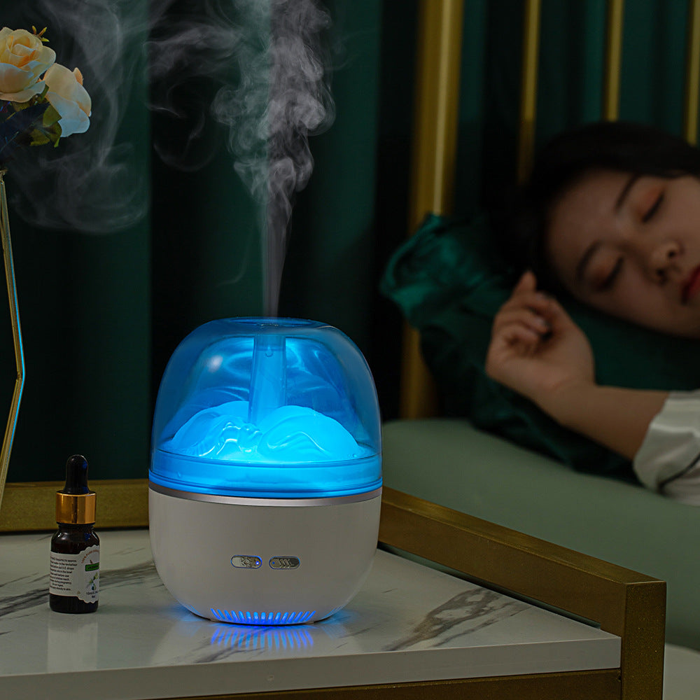 🌈💧 Ultrasonic Aromatherapy Humidifier | Colorful Light Essential Oil Diffuser ✨