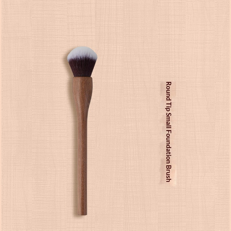 ✨ H Set Vintage Black Walnut Makeup Brush Set — 24-Piece Luxury Kit 💄🌿