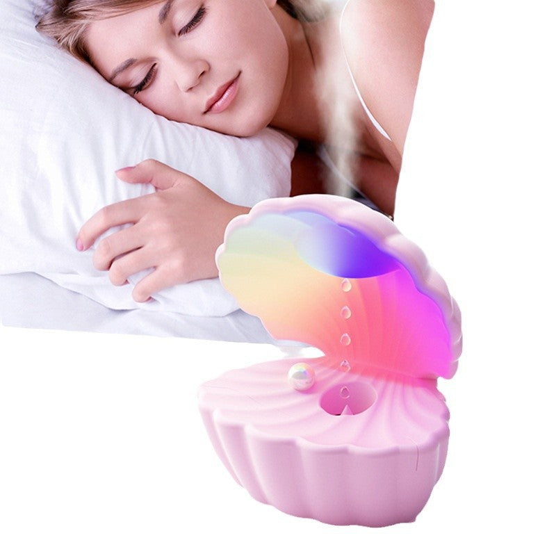 🐚✨ Creative Shell Anti-Gravity Atmosphere Humidifier | Bluetooth Speaker & Colorful Night Light