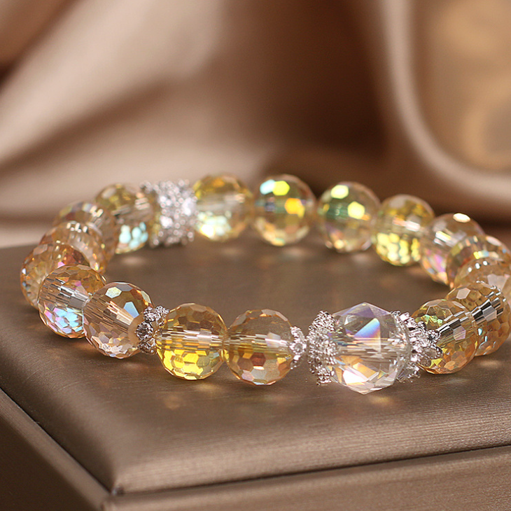 Women’s Austrian Amethyst Crystal Bracelet – Light Luxury Original Design