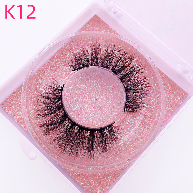 👁️✨ 8D Mink Hair False Eyelashes – Thick Handmade Volume Lash Set
