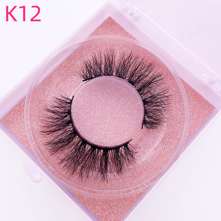 👁️✨ 8D Mink Hair False Eyelashes – Thick Handmade Volume Lash Set