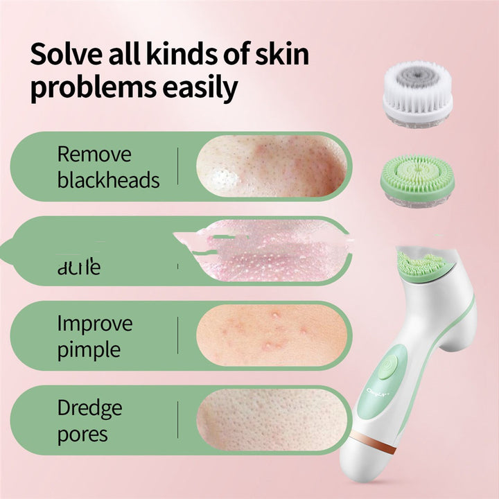 💖🧼 3-in-1 Multifunctional Silicone Facial Cleansing Instrument | Face, Neck & Eye SPA Care Device