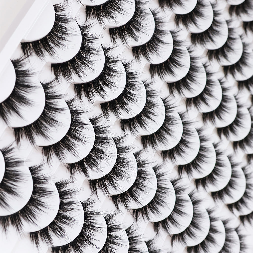 👁️✨ 3D False Eyelashes – Multi-Layered Realistic Soft & Comfortable Lashes