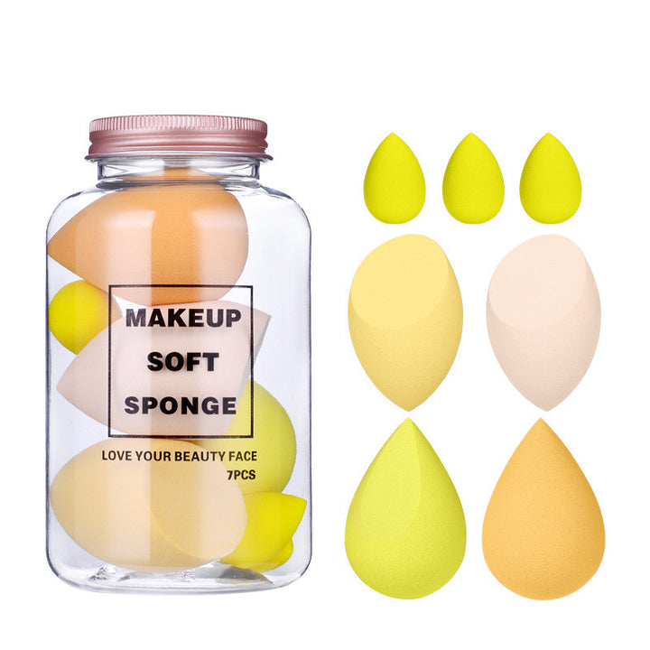 💄✨ Drift Bottle Boxed Beauty Egg | 7-Piece Soft Makeup Sponge Set