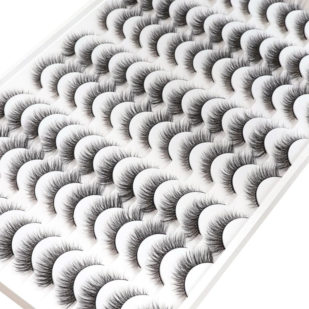👁️✨ 3D False Eyelashes – Multi-Layered, Realistic, Soft & Comfortable Lashes