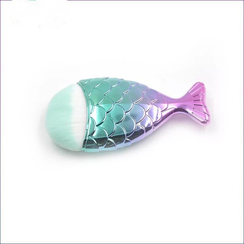 🧜‍♀️✨ Gradient Mermaid Makeup Brush Set — dive into beauty with a magical glow
