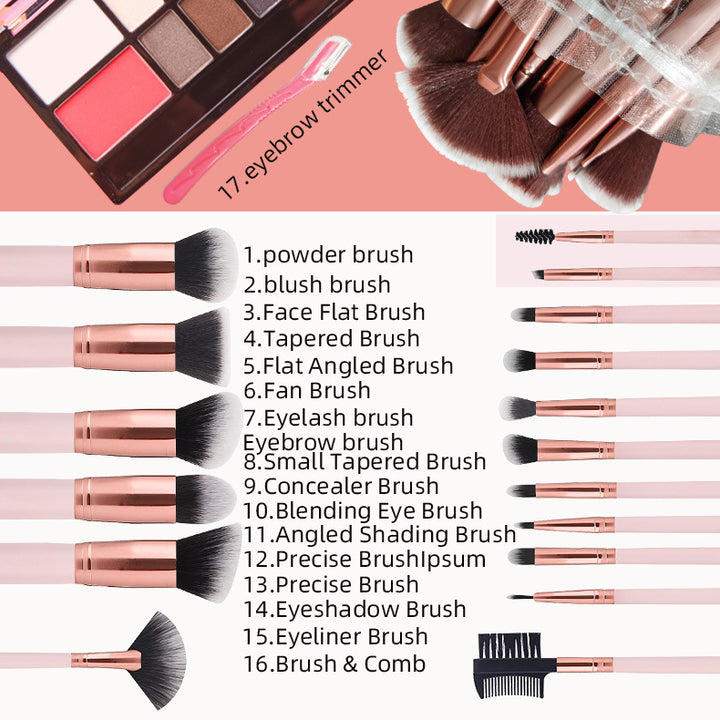✨ 16-Piece Portable Makeup Brush Set for Beginners 💄