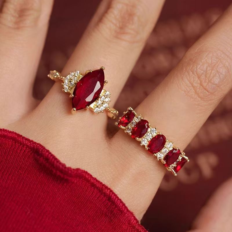 Women’s Adjustable French-Inspired Geometric Ring – Elegant Chanel Style Jewelry